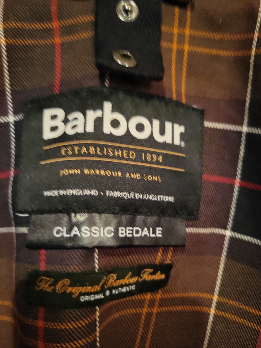 Barbour Classic Bedale Waxed Jacket in Olive - Picture 10 of 12